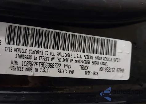 2014 Ram 1500 Express z USA, uszkodzony, nr VIN 1C6RR7FT9ES368722